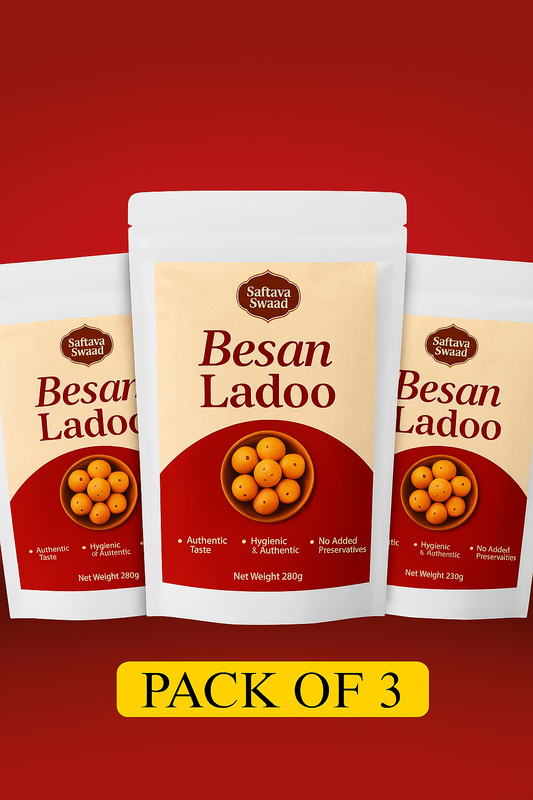 Traditional Besan Ladoo [Pack of 3]